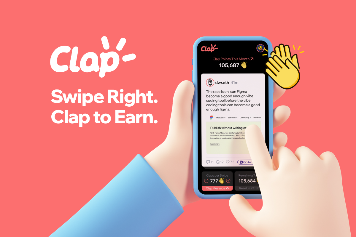 Clap to Earn with Every Swipe - Farcaster Mini Apps